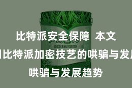 比特派安全保障  本文将计划比特派加密技艺的哄骗与发展趋势