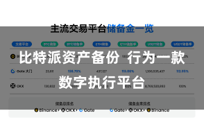 比特派资产备份  行为一款数字执行平台