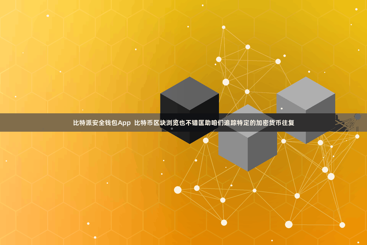 比特派安全钱包App  比特币区块浏览也不错匡助咱们追踪特定的加密货币往复